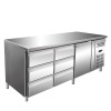 Masa rece, 1 usa si 6 sertare, capacitate neta 465 litri, dimensiuni 1795x700x860mm
